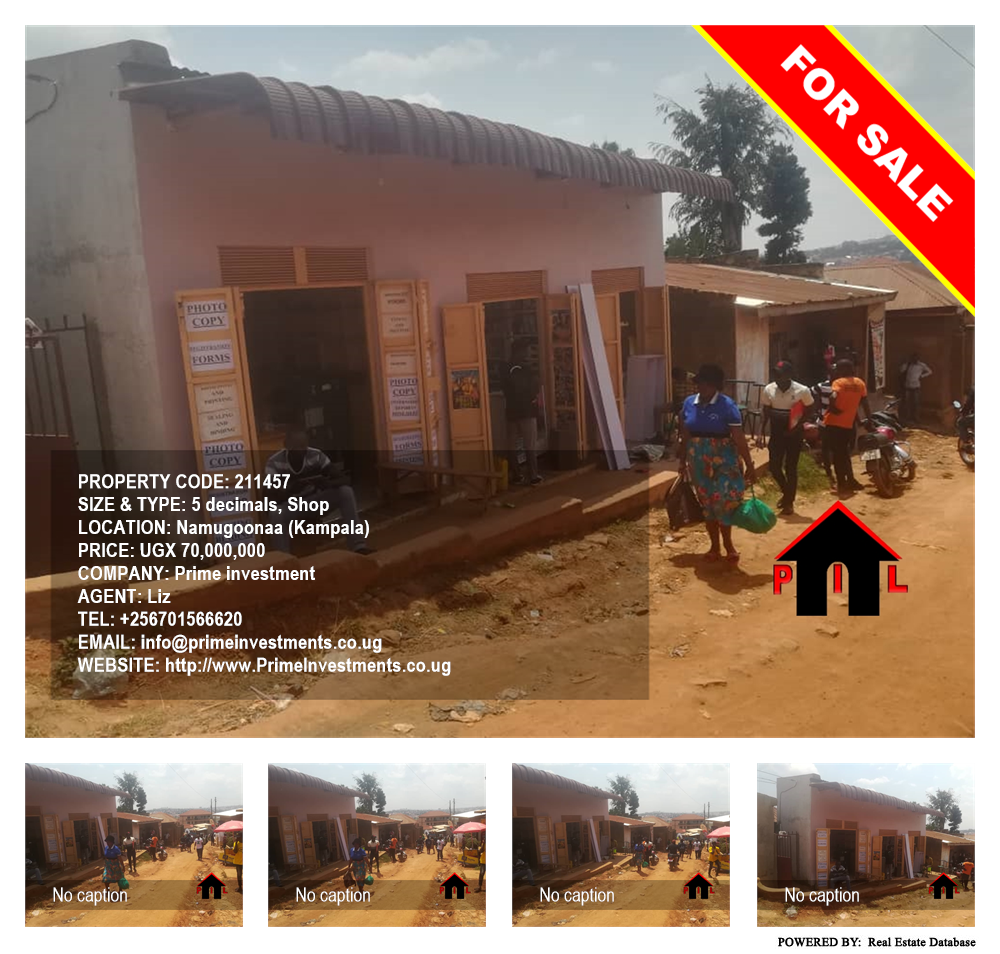 Shop  for sale in Namugoonaa Kampala Uganda, code: 211457