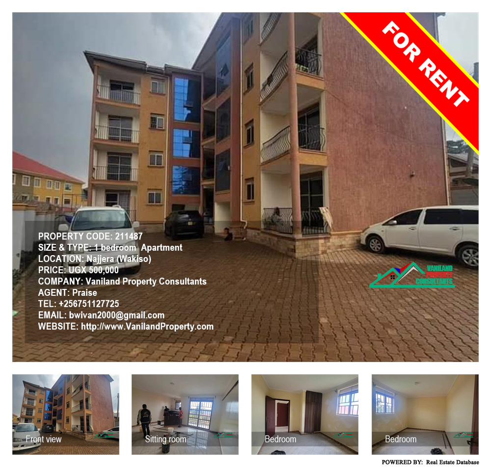 1 bedroom Apartment  for rent in Najjera Wakiso Uganda, code: 211487