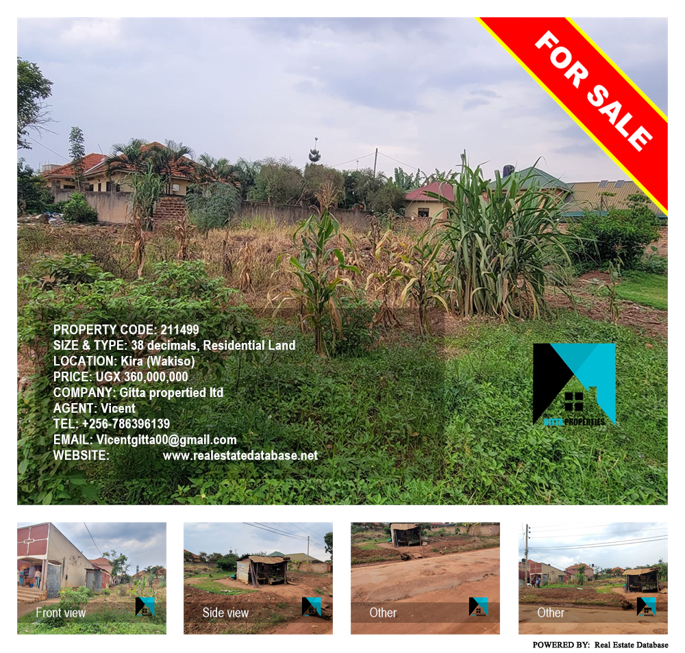 Residential Land  for sale in Kira Wakiso Uganda, code: 211499