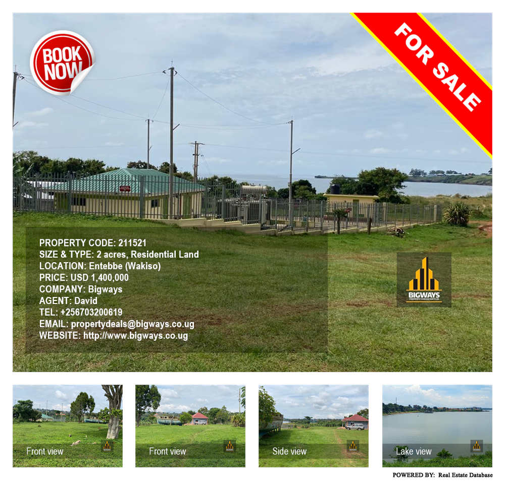 Residential Land  for sale in Entebbe Wakiso Uganda, code: 211521