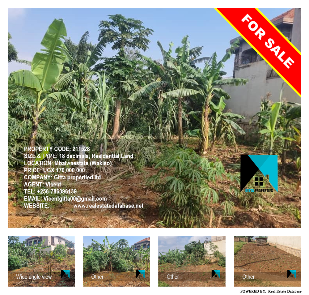 Residential Land  for sale in Mbalwaestate Wakiso Uganda, code: 211528