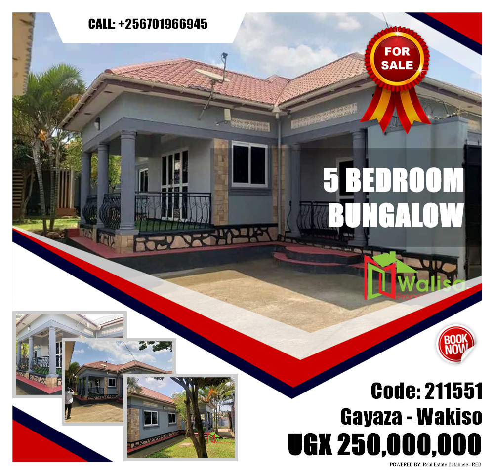 5 bedroom Bungalow  for sale in Gayaza Wakiso Uganda, code: 211551