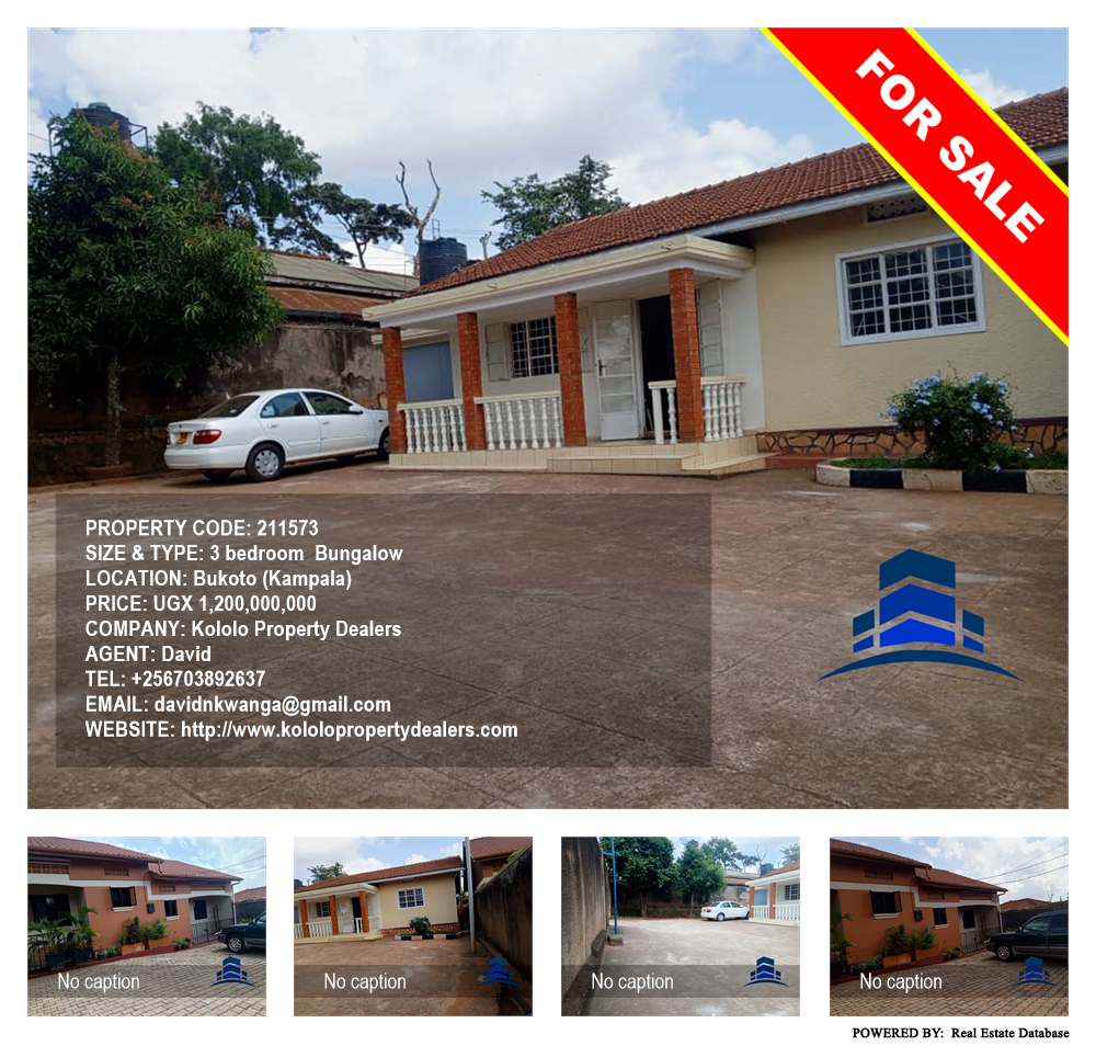 3 bedroom Bungalow  for sale in Bukoto Kampala Uganda, code: 211573