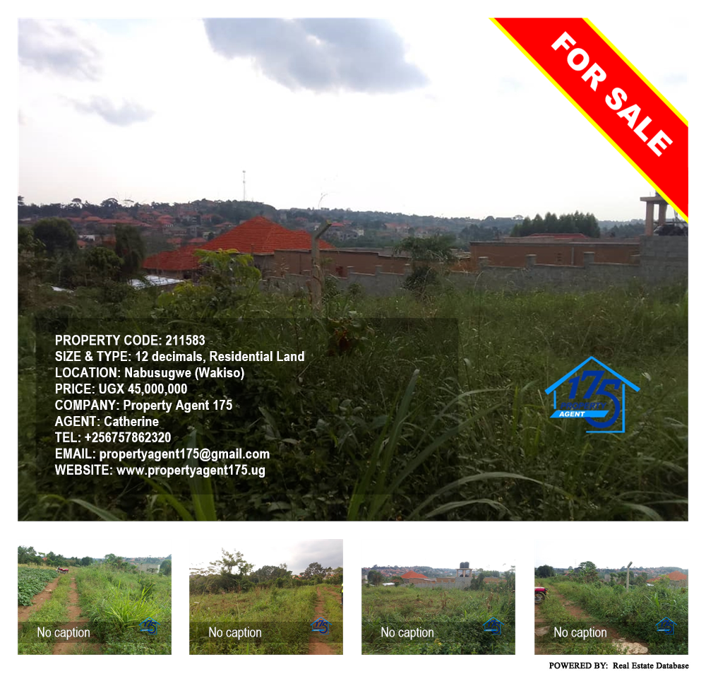 Residential Land  for sale in Nabusugwe Wakiso Uganda, code: 211583