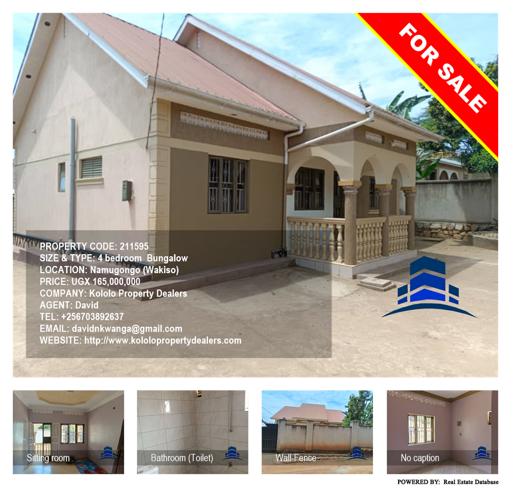 4 bedroom Bungalow  for sale in Namugongo Wakiso Uganda, code: 211595