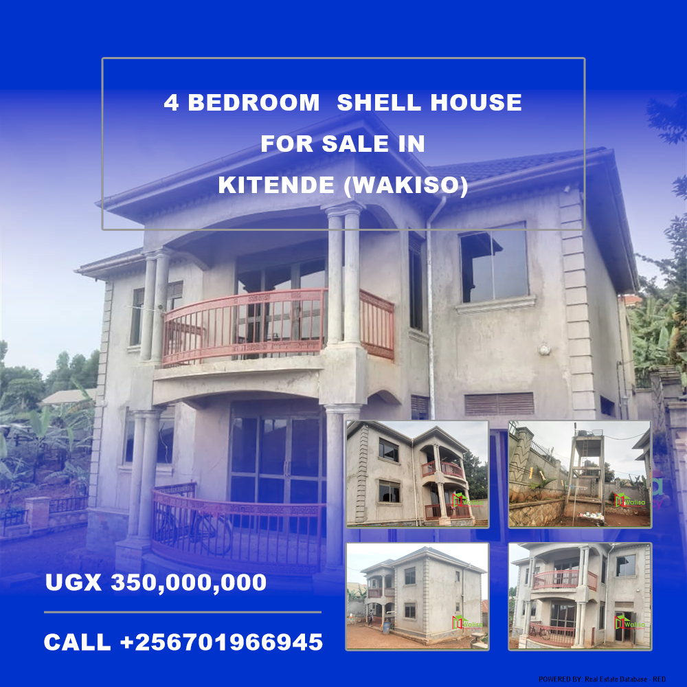 4 bedroom Shell House  for sale in Kitende Wakiso Uganda, code: 211619