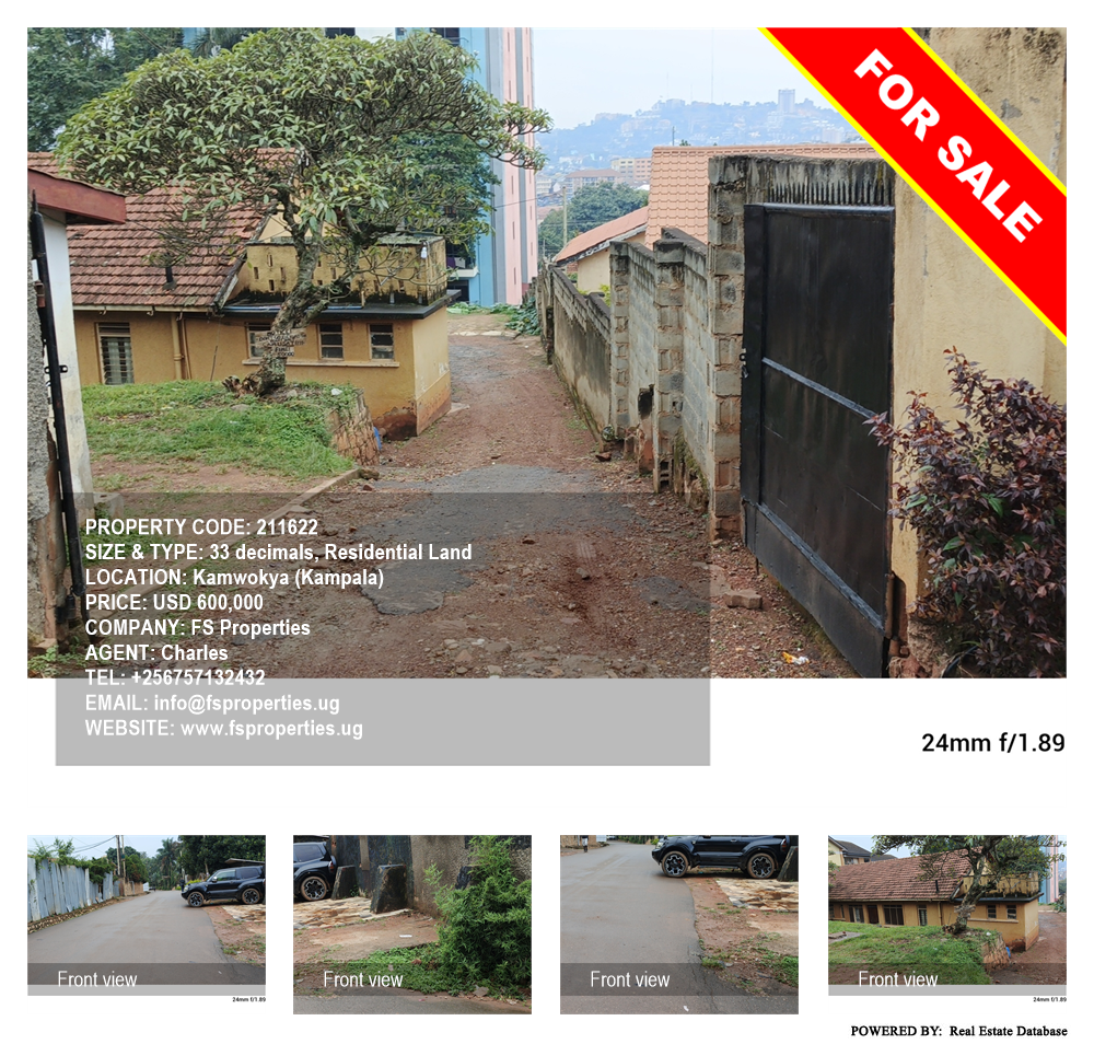 Residential Land  for sale in Kamwokya Kampala Uganda, code: 211622