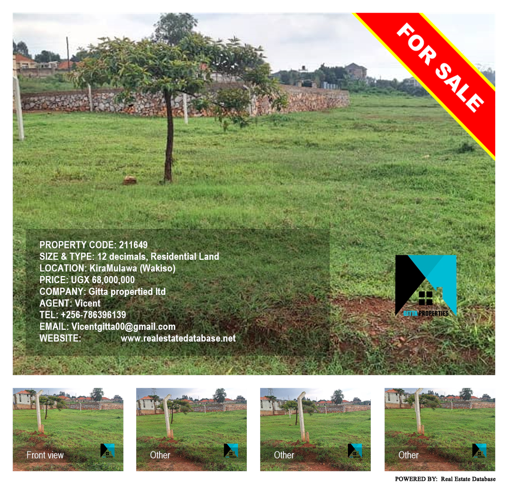 Residential Land  for sale in KiraMulawa Wakiso Uganda, code: 211649