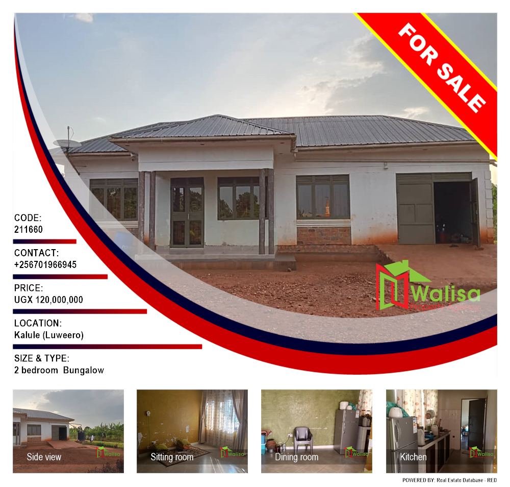 2 bedroom Bungalow  for sale in Kalule Luweero Uganda, code: 211660