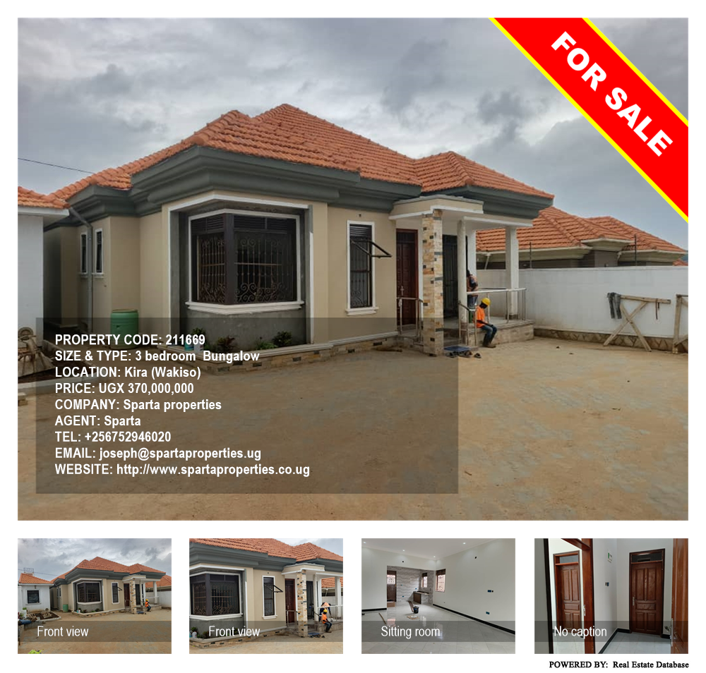 3 bedroom Bungalow  for sale in Kira Wakiso Uganda, code: 211669