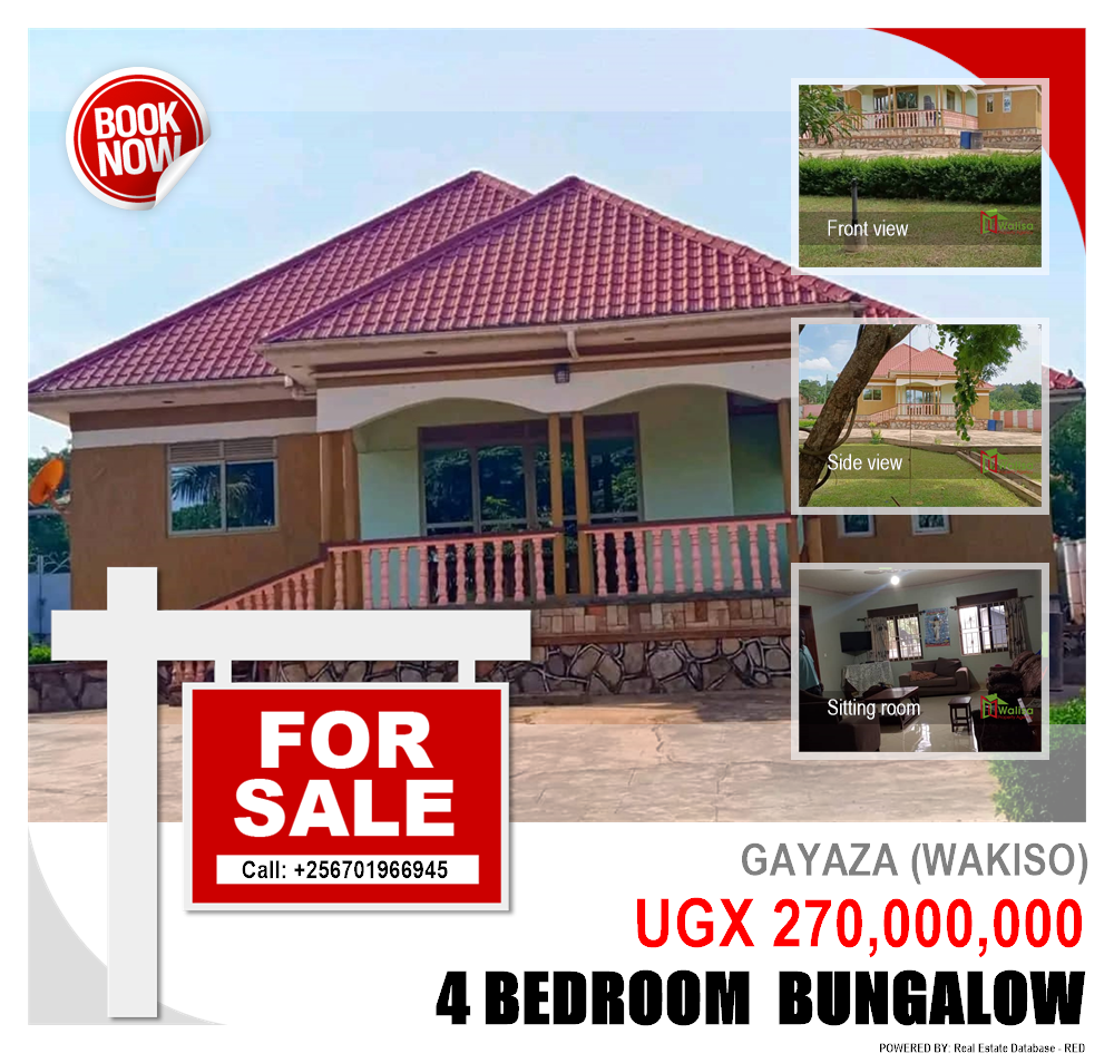 4 bedroom Bungalow  for sale in Gayaza Wakiso Uganda, code: 211671