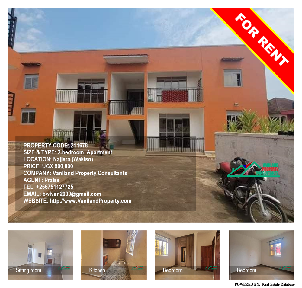 2 bedroom Apartment  for rent in Najjera Wakiso Uganda, code: 211678