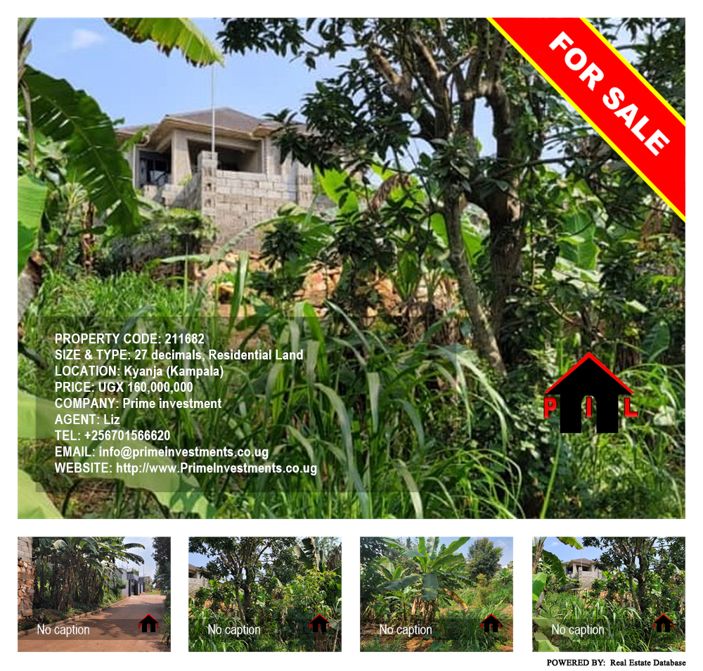 Residential Land  for sale in Kyanja Kampala Uganda, code: 211682