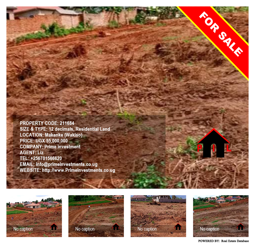 Residential Land  for sale in Makenke Wakiso Uganda, code: 211684