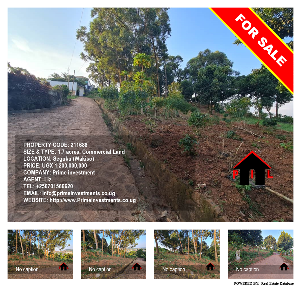 Commercial Land  for sale in Seguku Wakiso Uganda, code: 211688