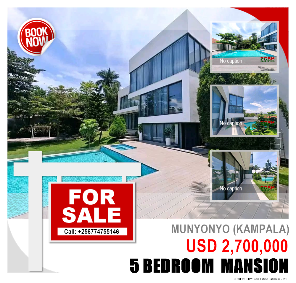 5 bedroom Mansion  for sale in Munyonyo Kampala Uganda, code: 211689