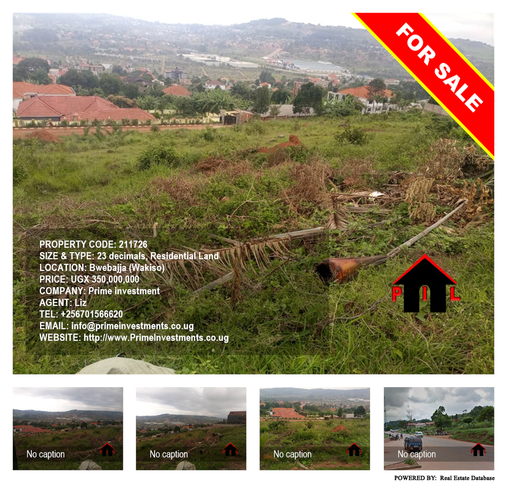 Residential Land  for sale in Bwebajja Wakiso Uganda, code: 211726