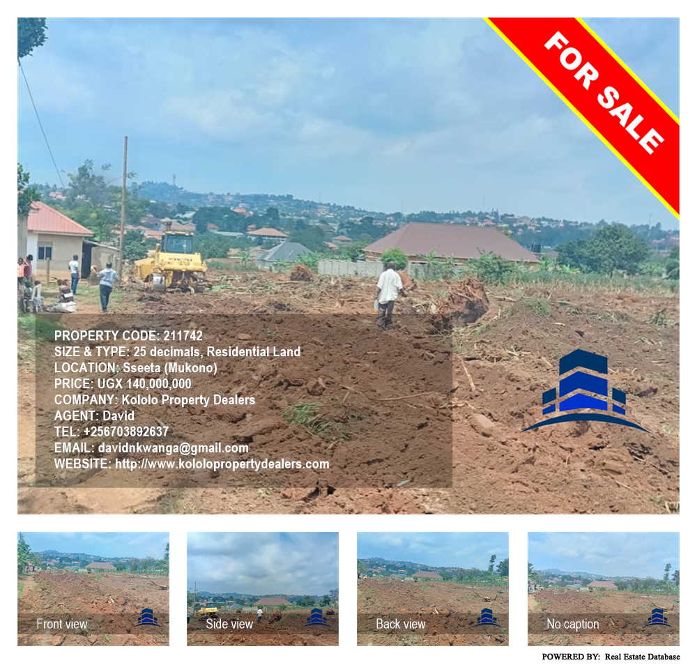 Residential Land  for sale in Sseeta Mukono Uganda, code: 211742