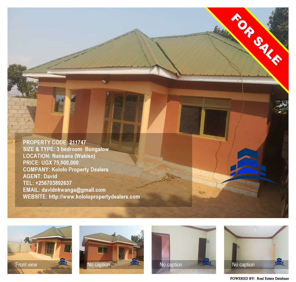 3 bedroom Bungalow  for sale in Nansana Wakiso Uganda, code: 211747