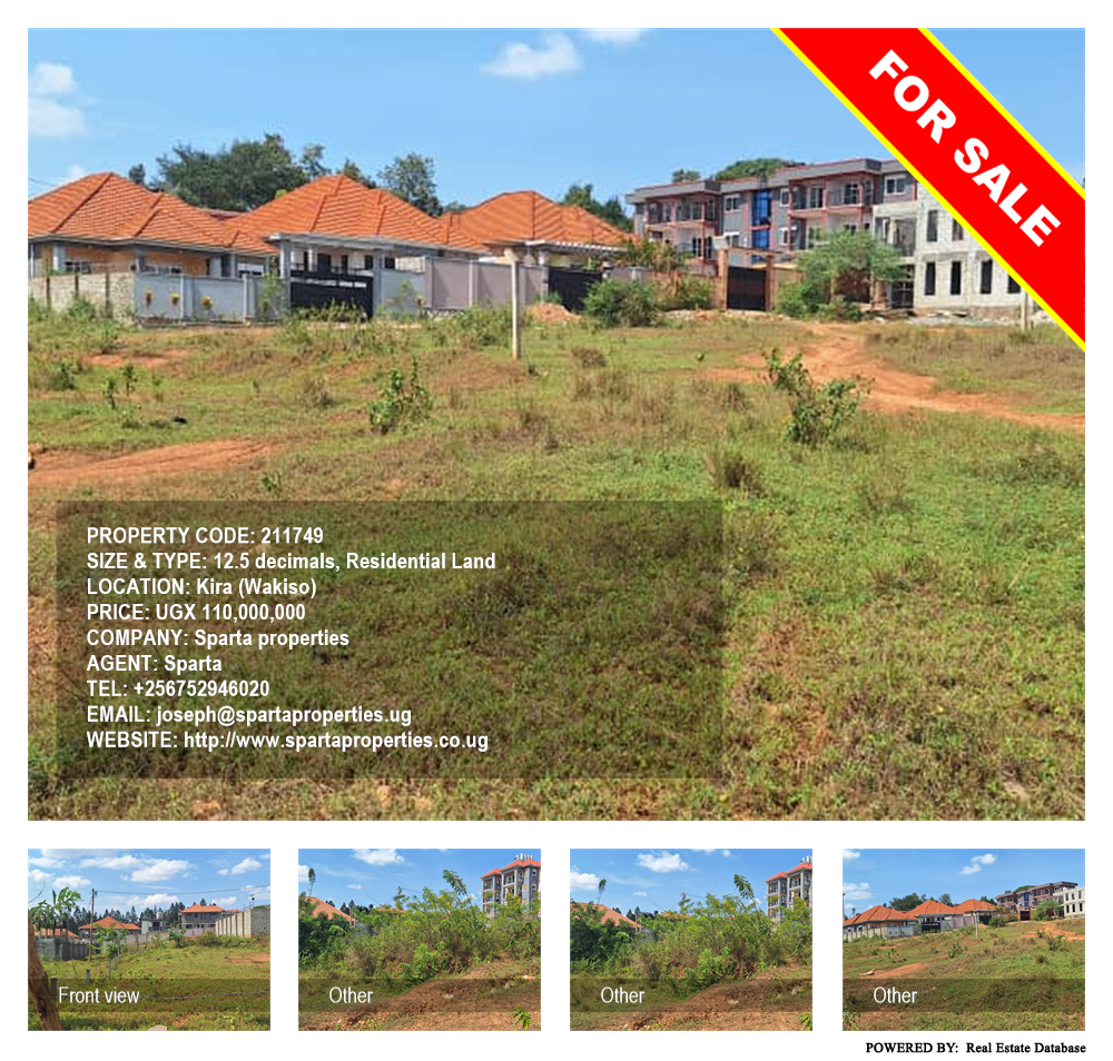 Residential Land  for sale in Kira Wakiso Uganda, code: 211749