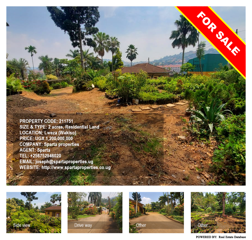 Residential Land  for sale in Lweza Wakiso Uganda, code: 211751