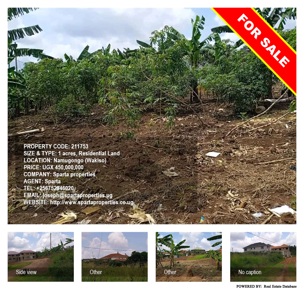 Residential Land  for sale in Namugongo Wakiso Uganda, code: 211753