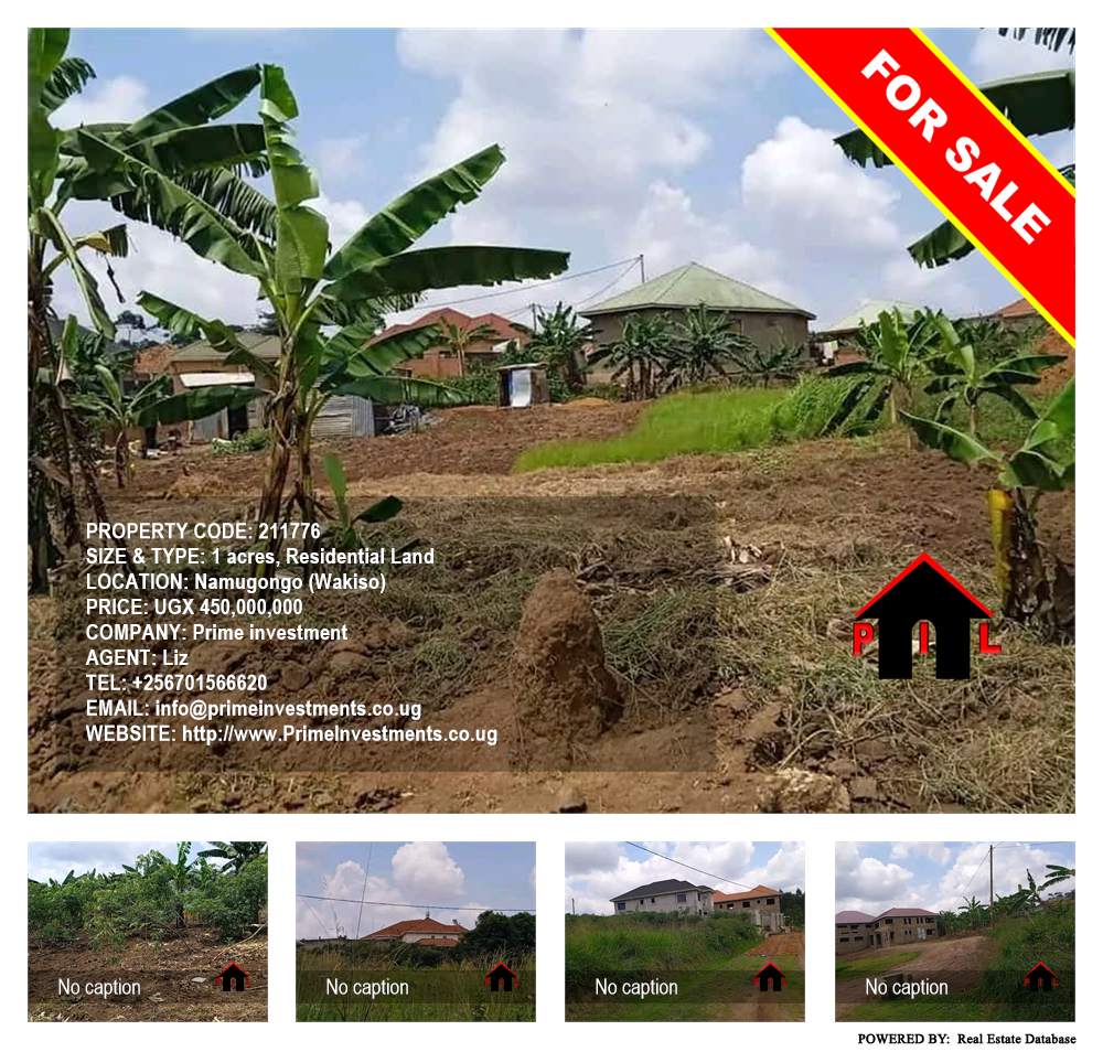 Residential Land  for sale in Namugongo Wakiso Uganda, code: 211776