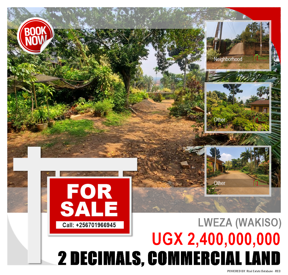 Commercial Land  for sale in Lweza Wakiso Uganda, code: 211781