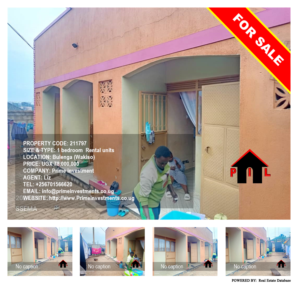 1 bedroom Rental units  for sale in Bulenga Wakiso Uganda, code: 211797