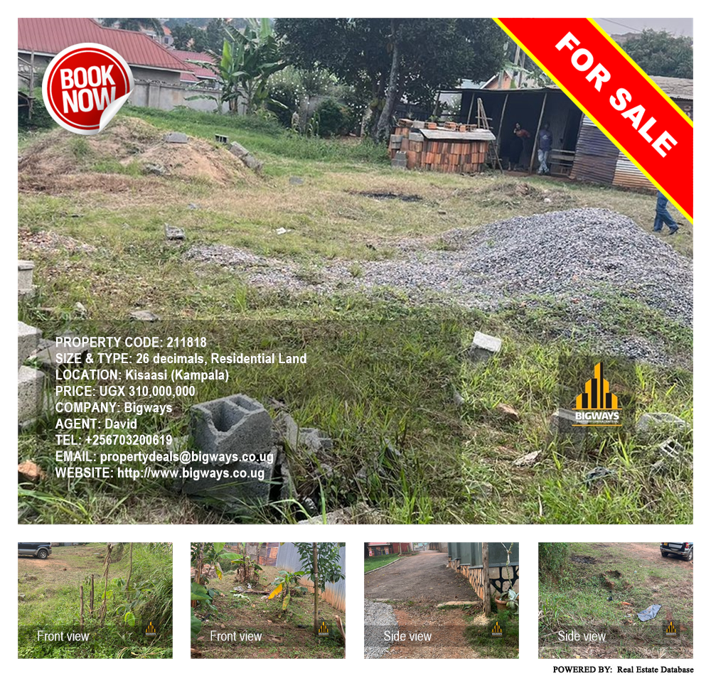 Residential Land  for sale in Kisaasi Kampala Uganda, code: 211818