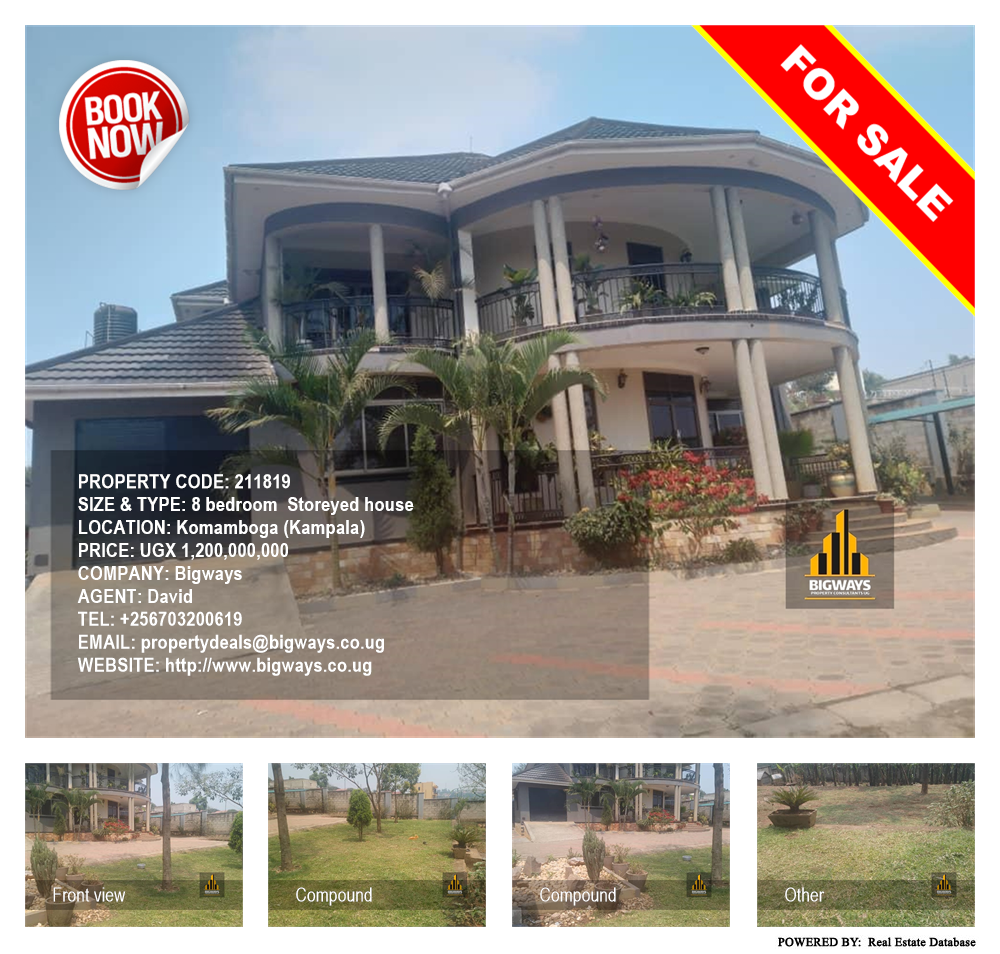 8 bedroom Storeyed house  for sale in Komamboga Kampala Uganda, code: 211819