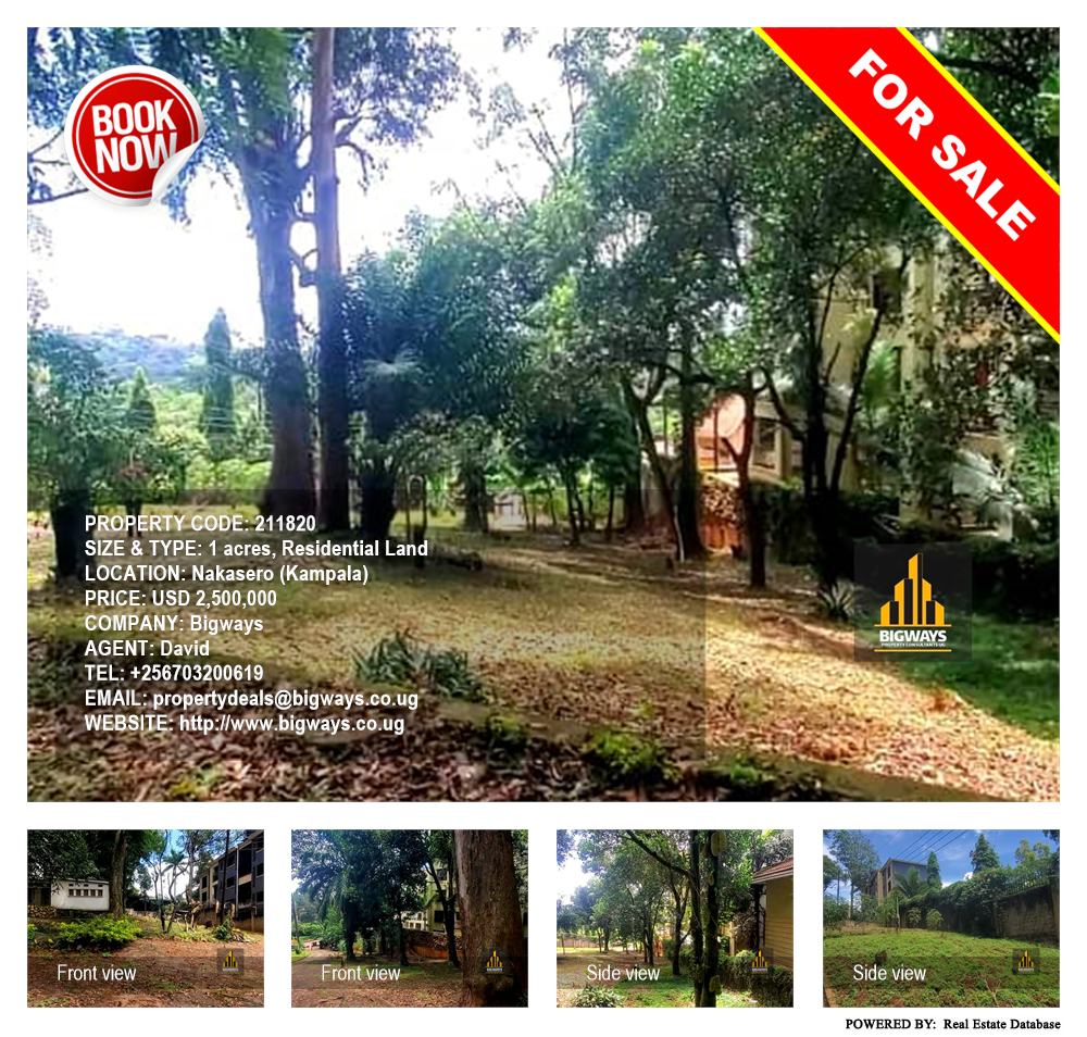 Residential Land  for sale in Nakasero Kampala Uganda, code: 211820