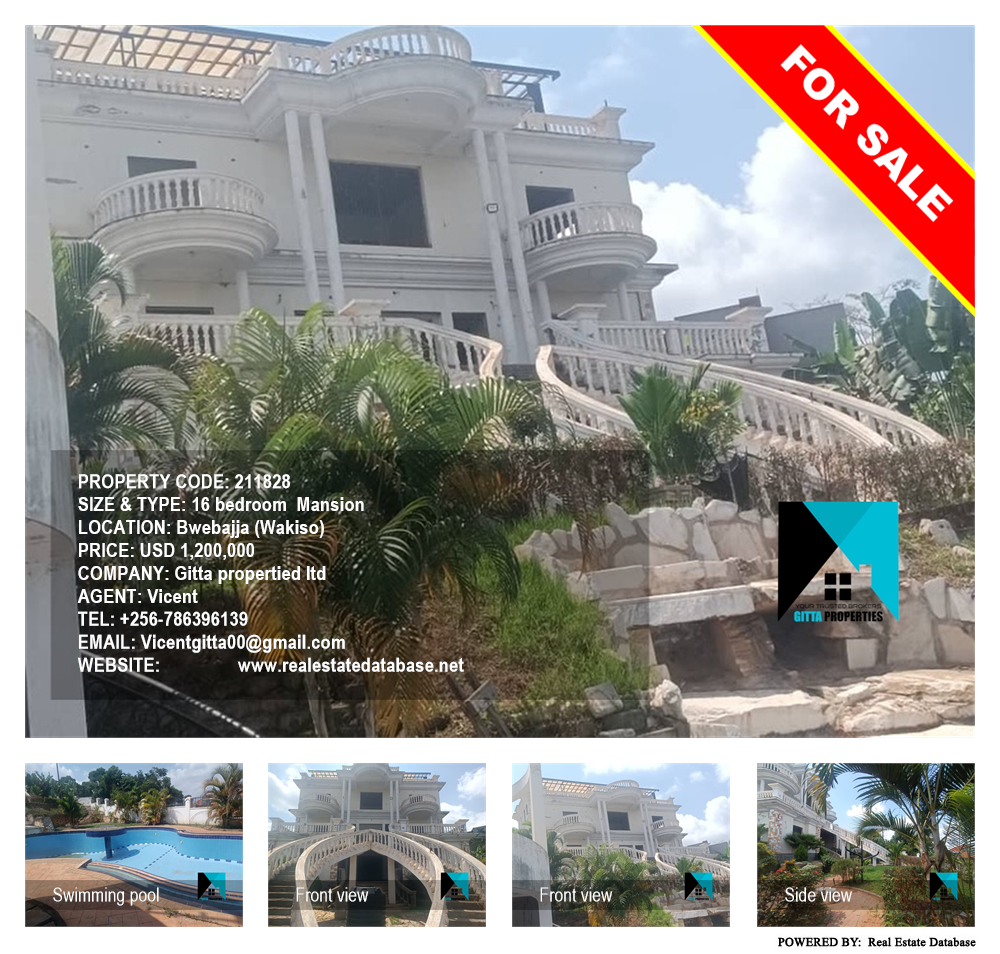 16 bedroom Mansion  for sale in Bwebajja Wakiso Uganda, code: 211828