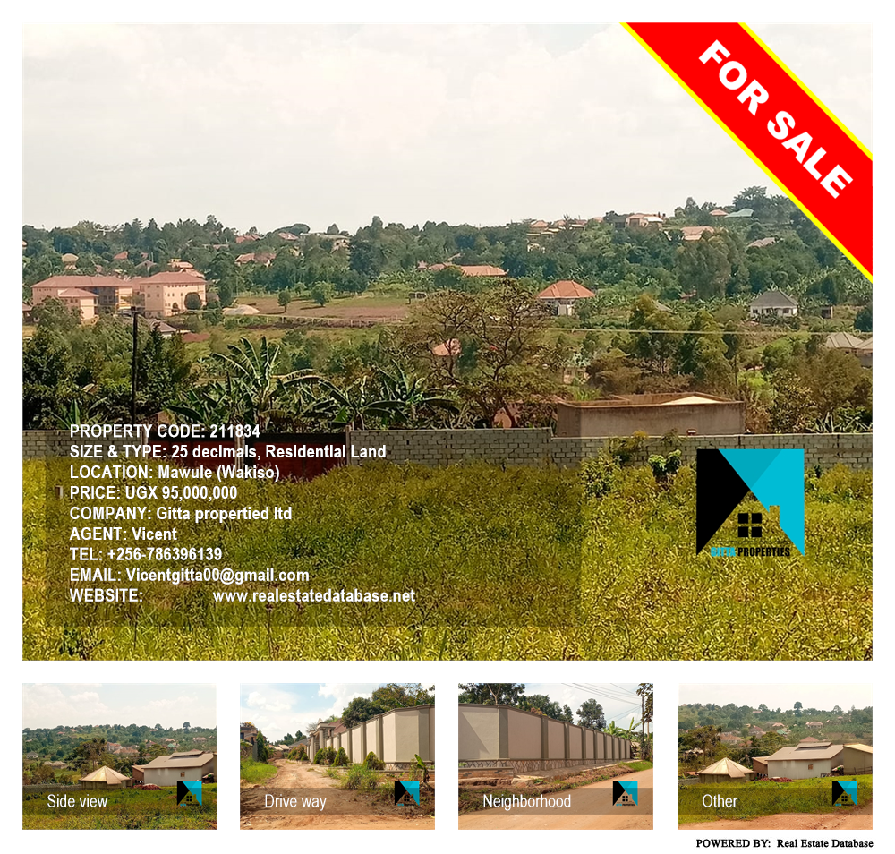 Residential Land  for sale in Mawule Wakiso Uganda, code: 211834