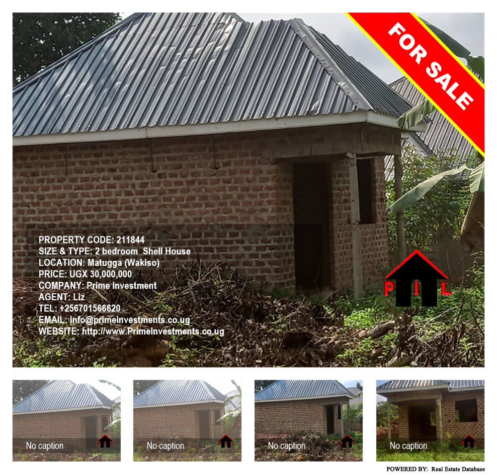 2 bedroom Shell House  for sale in Matugga Wakiso Uganda, code: 211844