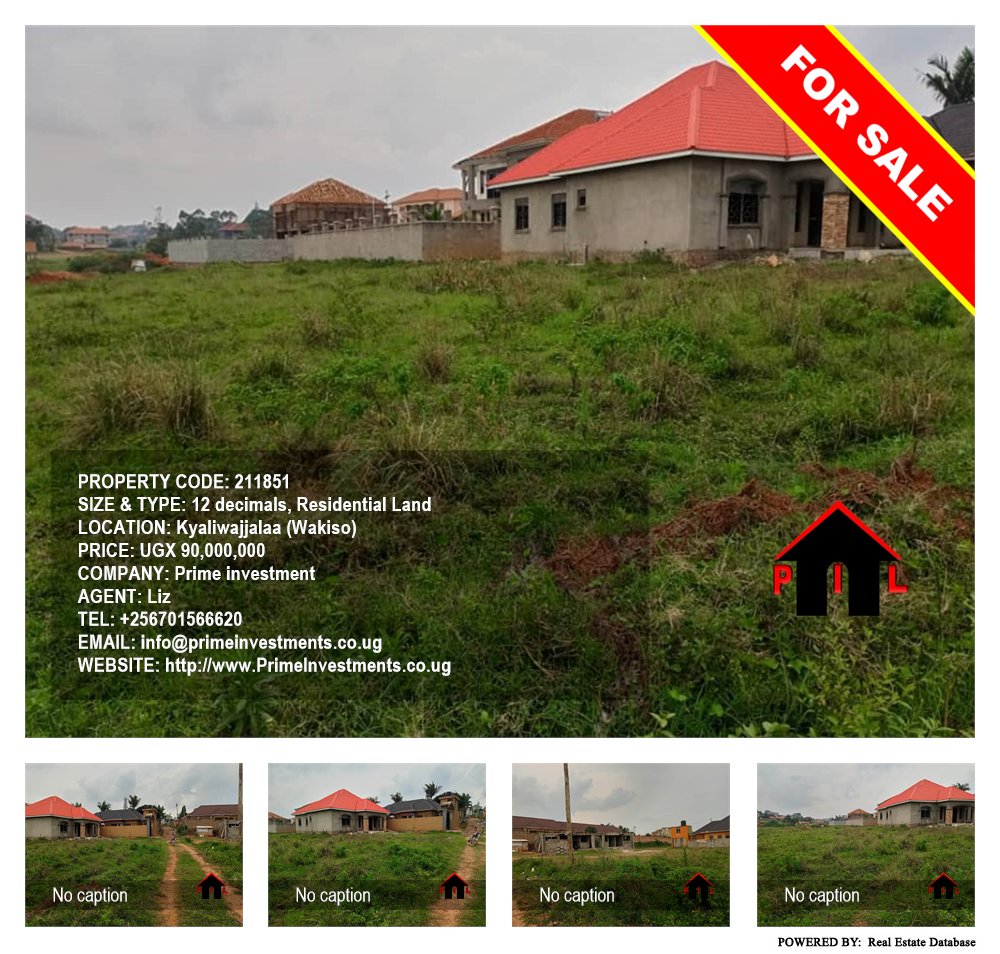 Residential Land  for sale in Kyaliwajjalaa Wakiso Uganda, code: 211851