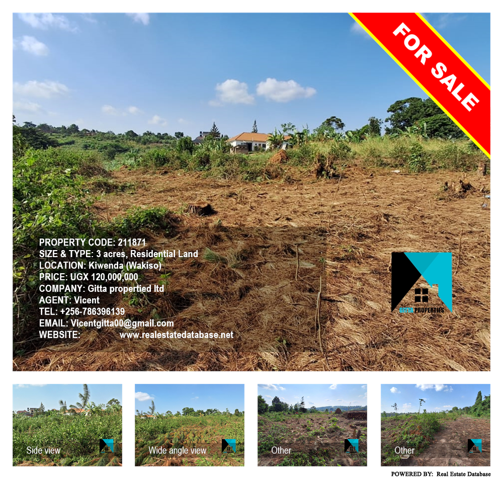 Residential Land  for sale in Kiwenda Wakiso Uganda, code: 211871