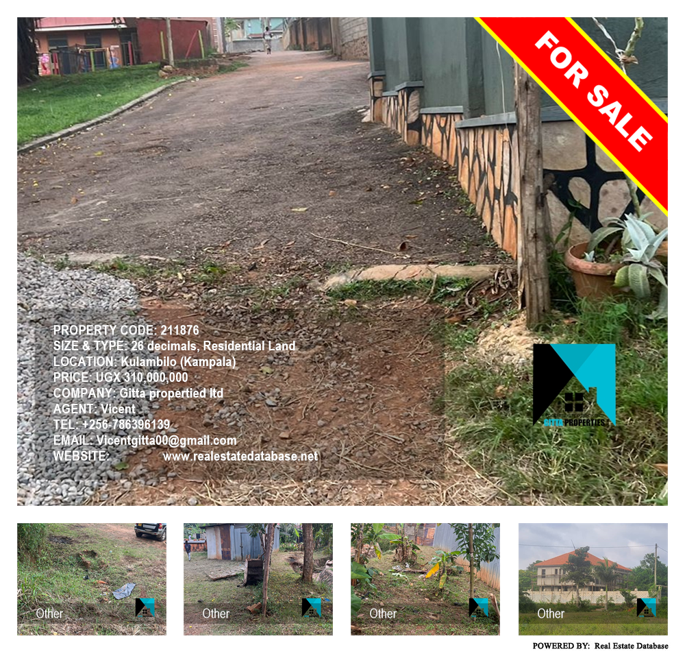 Residential Land  for sale in Kulambilo Kampala Uganda, code: 211876