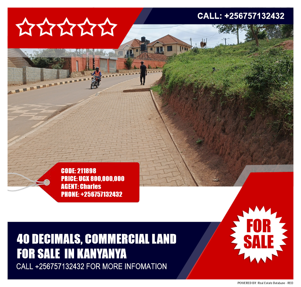 Commercial Land  for sale in Kanyanya Kampala Uganda, code: 211898