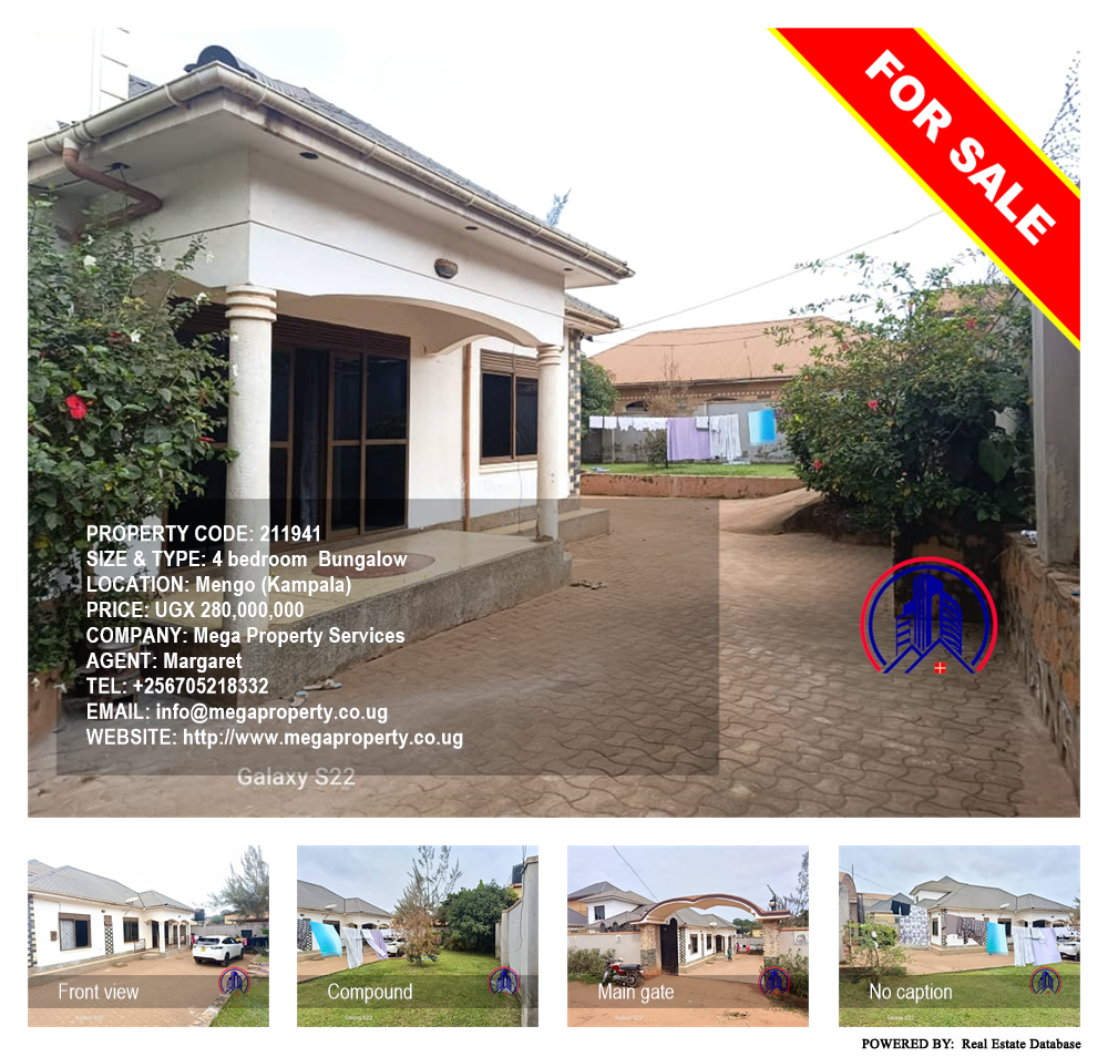 4 bedroom Bungalow  for sale in Mengo Kampala Uganda, code: 211941