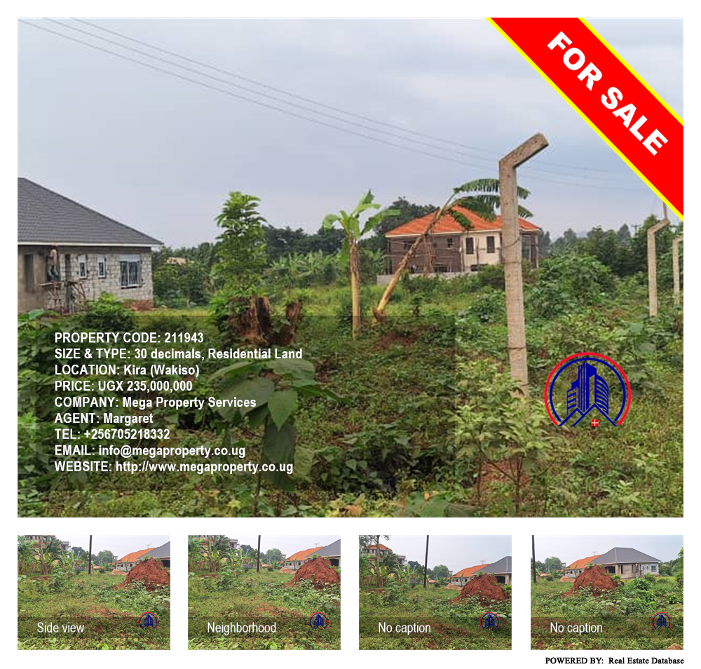 Residential Land  for sale in Kira Wakiso Uganda, code: 211943