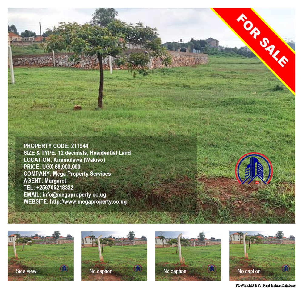 Residential Land  for sale in Kiramulawa Wakiso Uganda, code: 211944