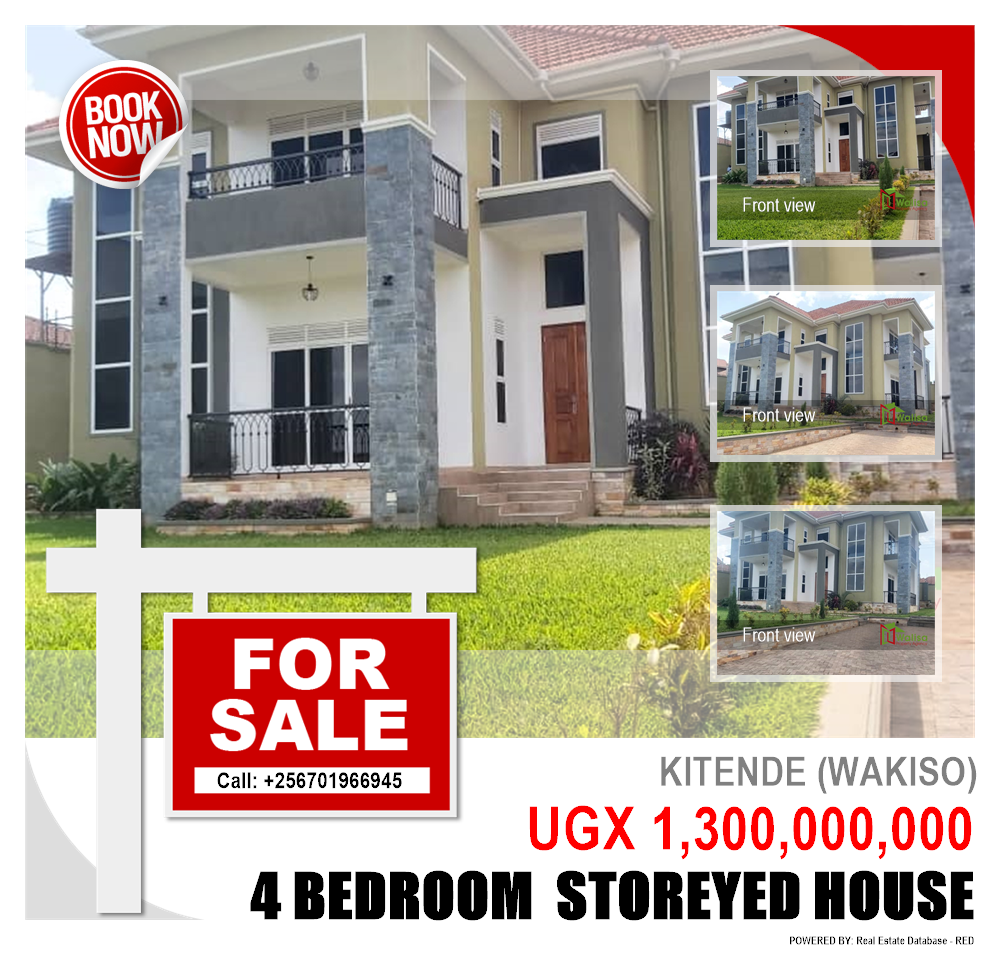 4 bedroom Storeyed house  for sale in Kitende Wakiso Uganda, code: 211945