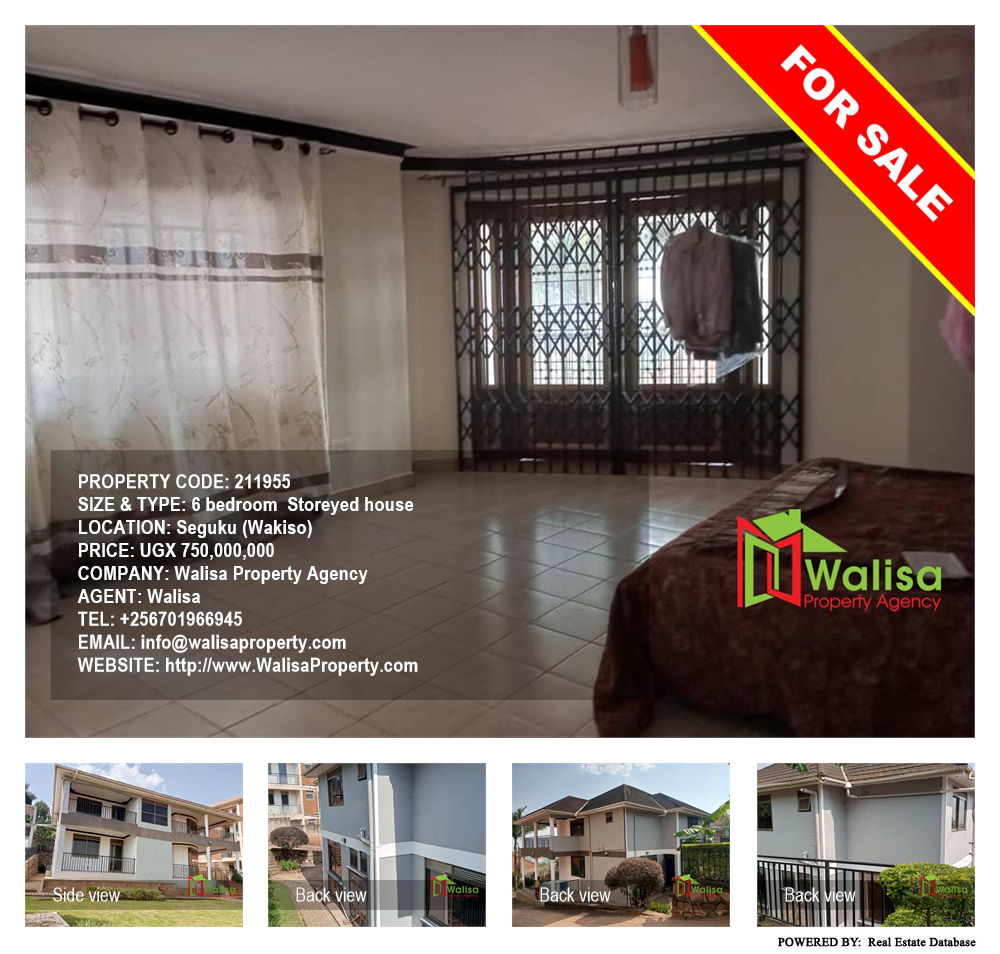 6 bedroom Storeyed house  for sale in Seguku Wakiso Uganda, code: 211955