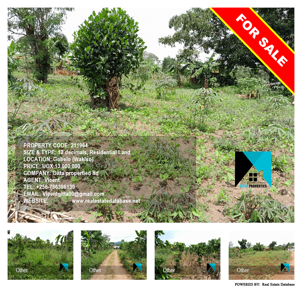 Residential Land  for sale in Gobelo Wakiso Uganda, code: 211964