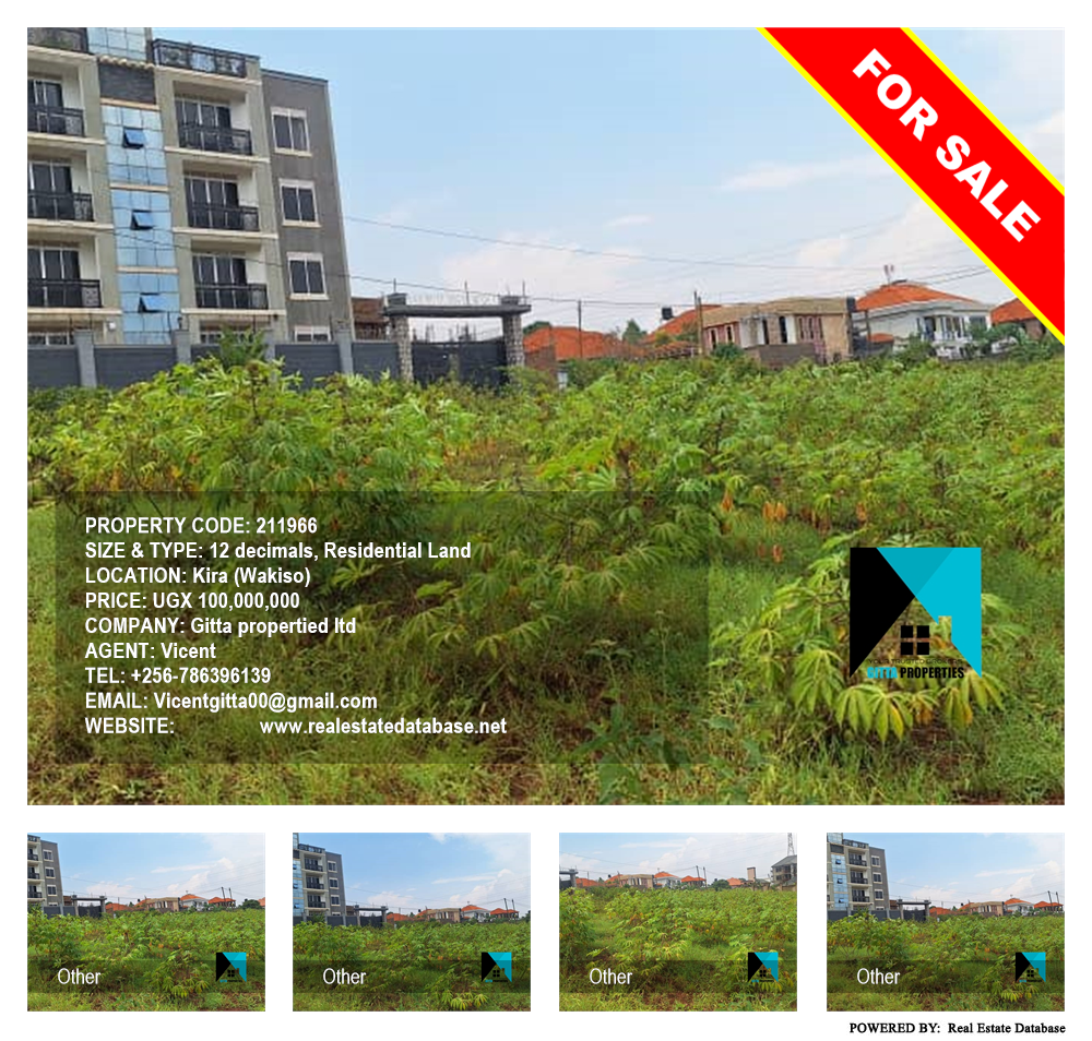 Residential Land  for sale in Kira Wakiso Uganda, code: 211966