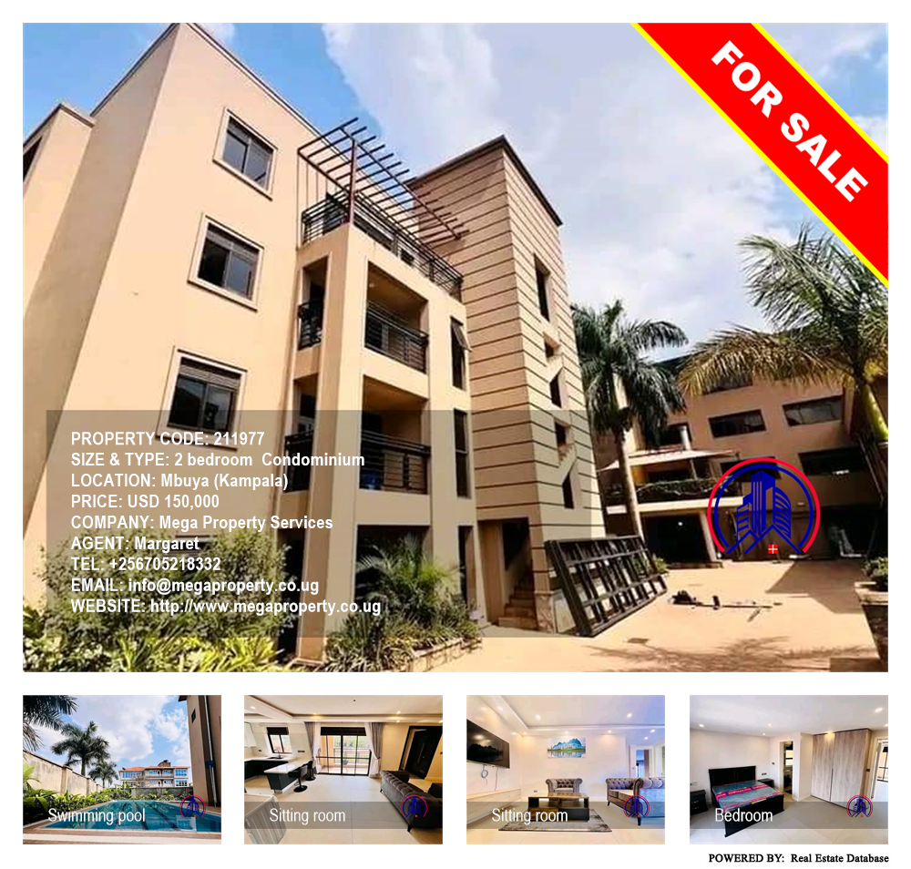 2 bedroom Condominium  for sale in Mbuya Kampala Uganda, code: 211977