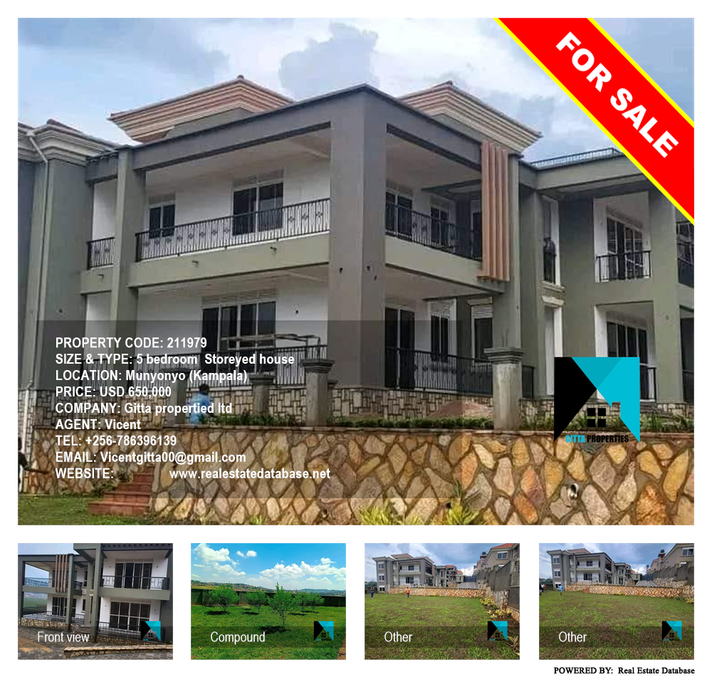 5 bedroom Storeyed house  for sale in Munyonyo Kampala Uganda, code: 211979