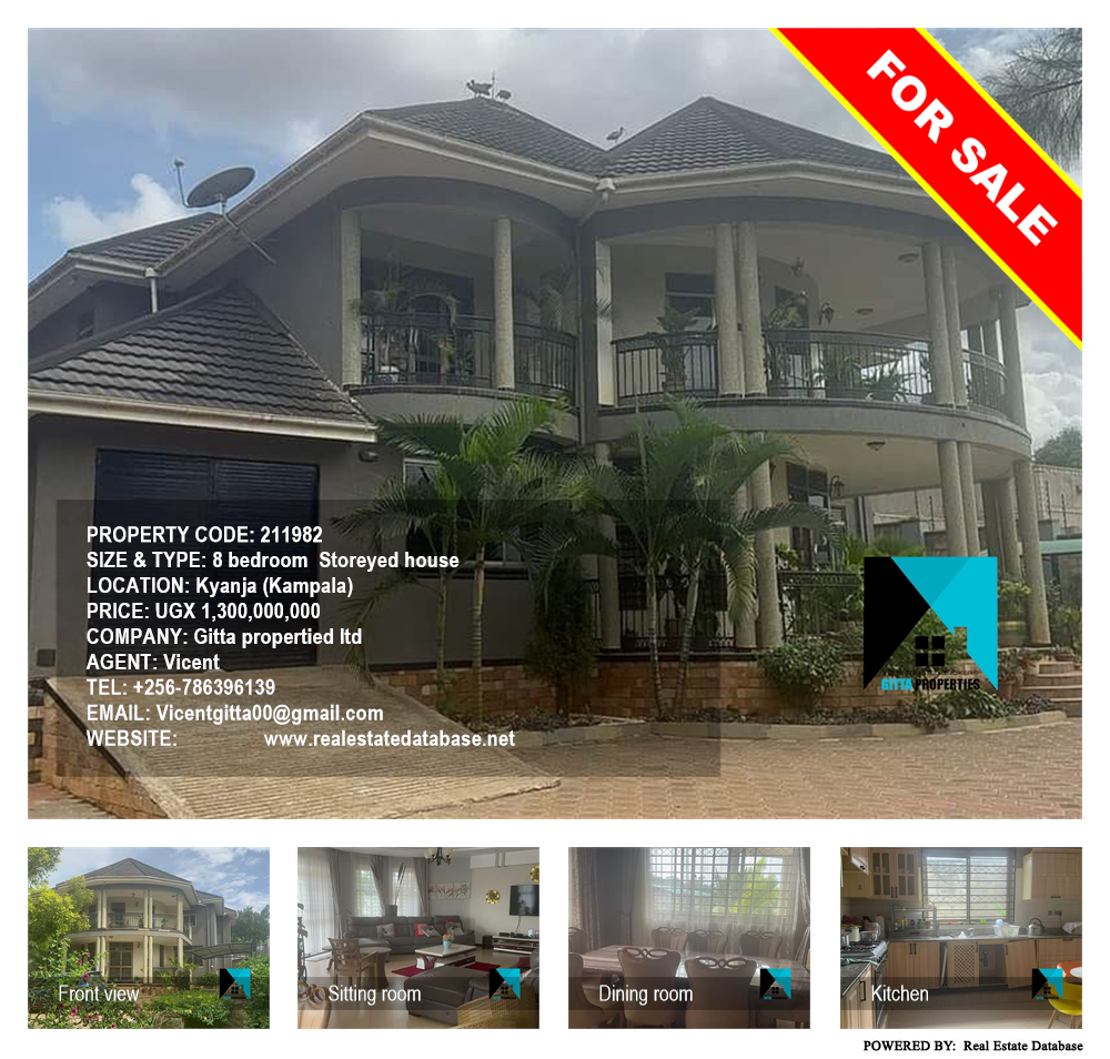 8 bedroom Storeyed house  for sale in Kyanja Kampala Uganda, code: 211982