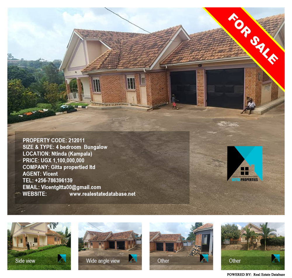 4 bedroom Bungalow  for sale in Ntinda Kampala Uganda, code: 212011